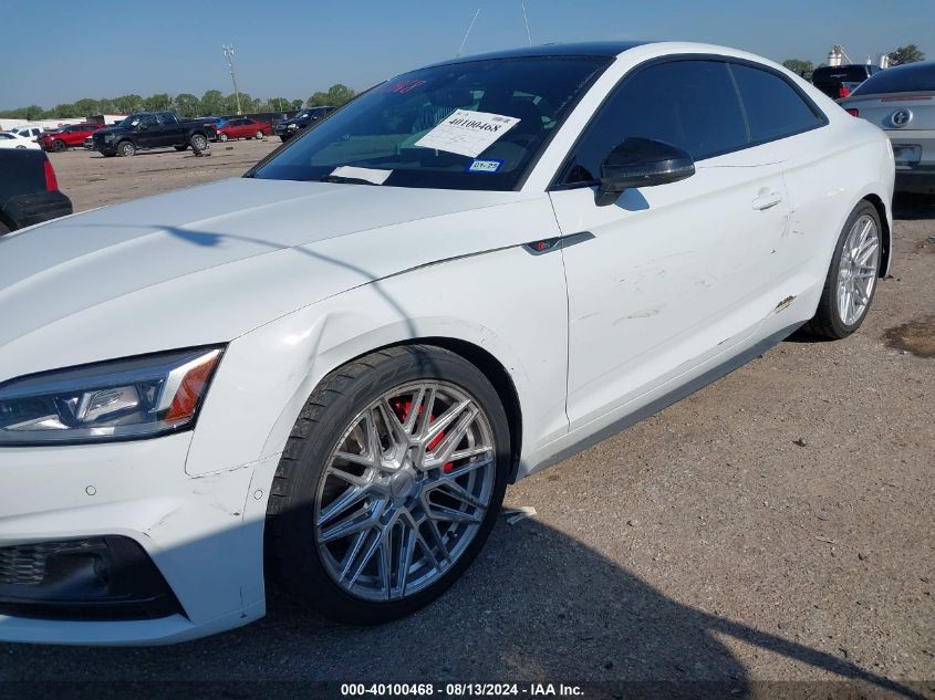 2019 Audi S5 3.0T Premium VIN: WAUR4AF53KA078450 Lot: 40100468