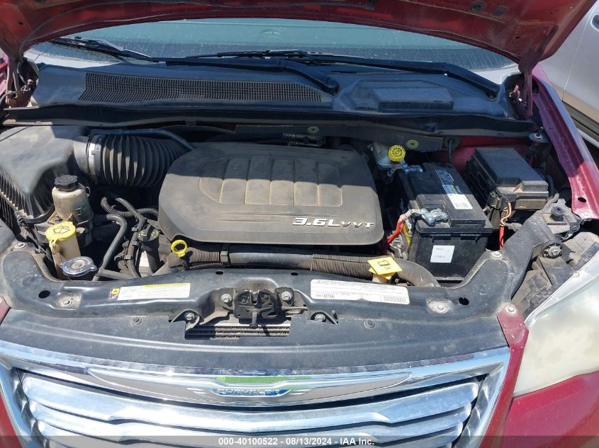 2011 Chrysler Town & Country Touring-L VIN: 2A4RR8DG9BR651293 Lot: 40100522