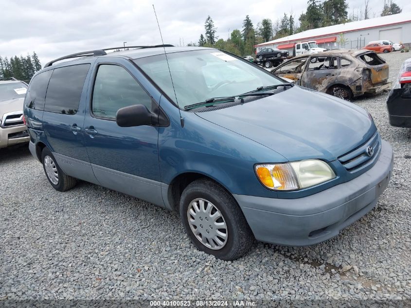 2002 Toyota Sienna Le VIN: 4T3ZF13C82U483236 Lot: 40100523