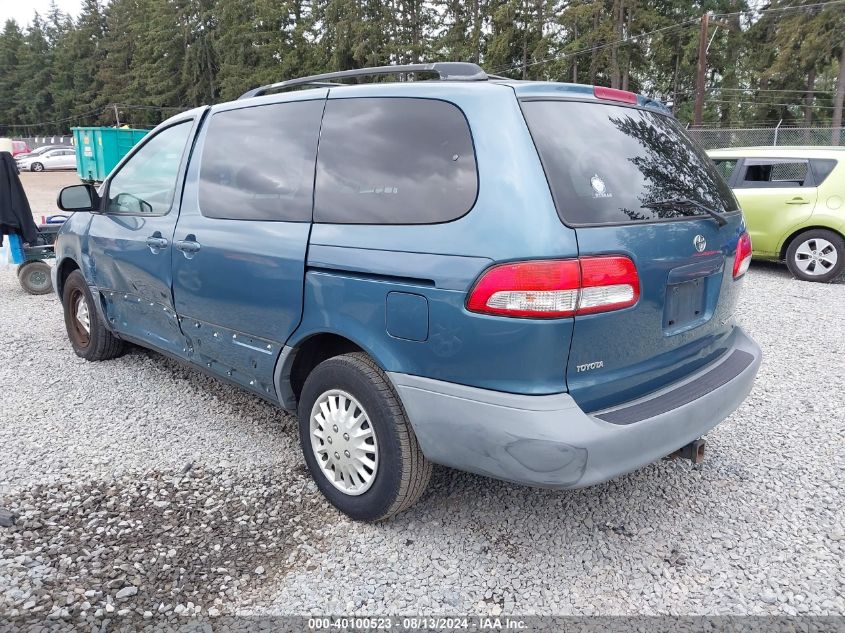 2002 Toyota Sienna Le VIN: 4T3ZF13C82U483236 Lot: 40100523