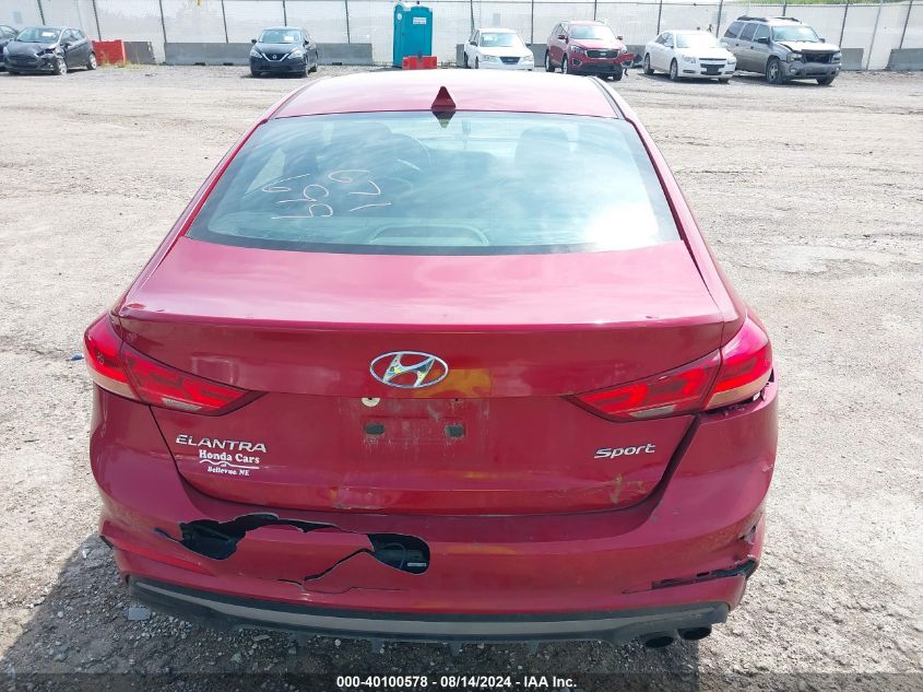 2018 HYUNDAI ELANTRA SPORT - KMHD04LB3JU452892