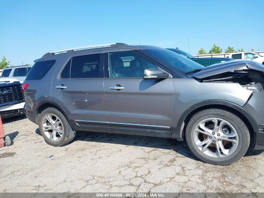 2013 Ford Explorer Limited VIN: 1FM5K7F81DGA38755 Lot: 40100586