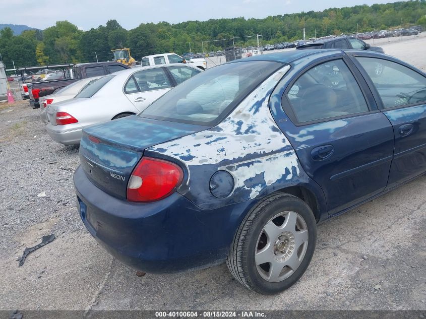 2000 Dodge Neon Highline VIN: 1B3ES46C9YD733811 Lot: 40100604