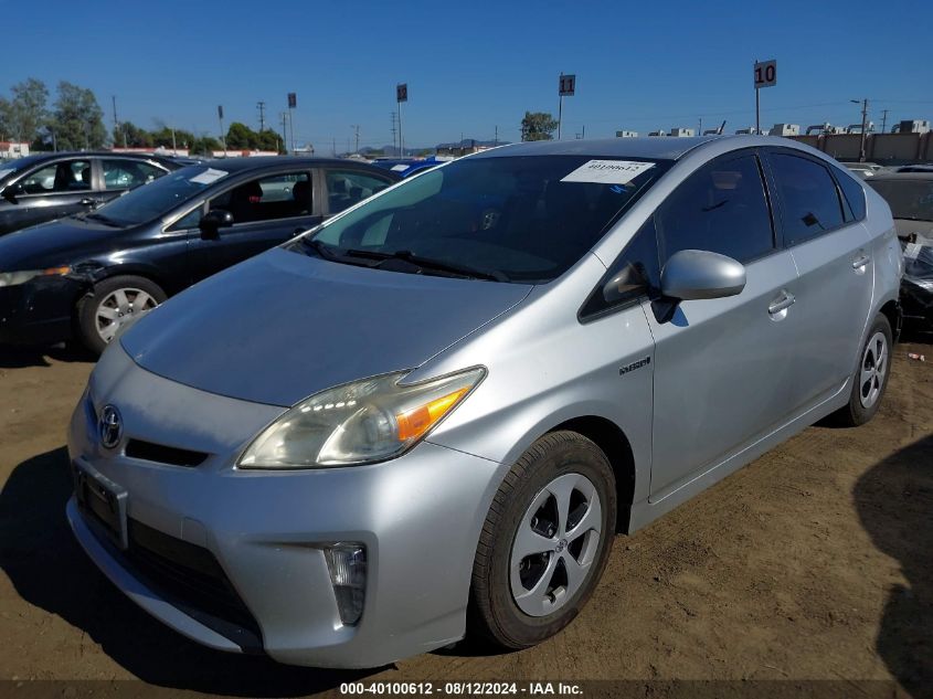 2013 Toyota Prius Two VIN: JTDKN3DU0D5687398 Lot: 40100612