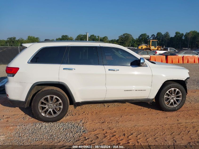 2015 Jeep Grand Cherokee Limited VIN: 1C4RJEBGXFC713572 Lot: 40100633