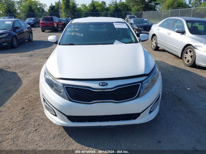 2015 Kia Optima Lx VIN: KNAGM4A7XF5602287 Lot: 40100645