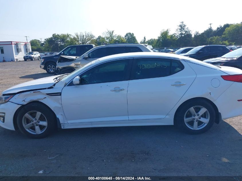 2015 Kia Optima Lx VIN: KNAGM4A7XF5602287 Lot: 40100645