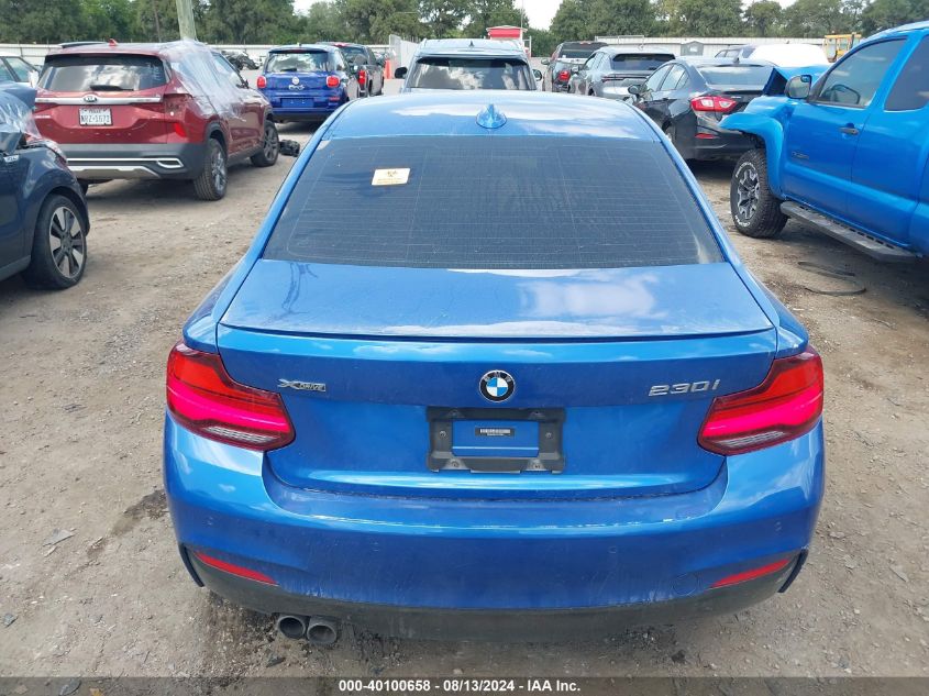 2020 BMW 230I xDrive VIN: WBA2J3C07L7E76924 Lot: 40100658