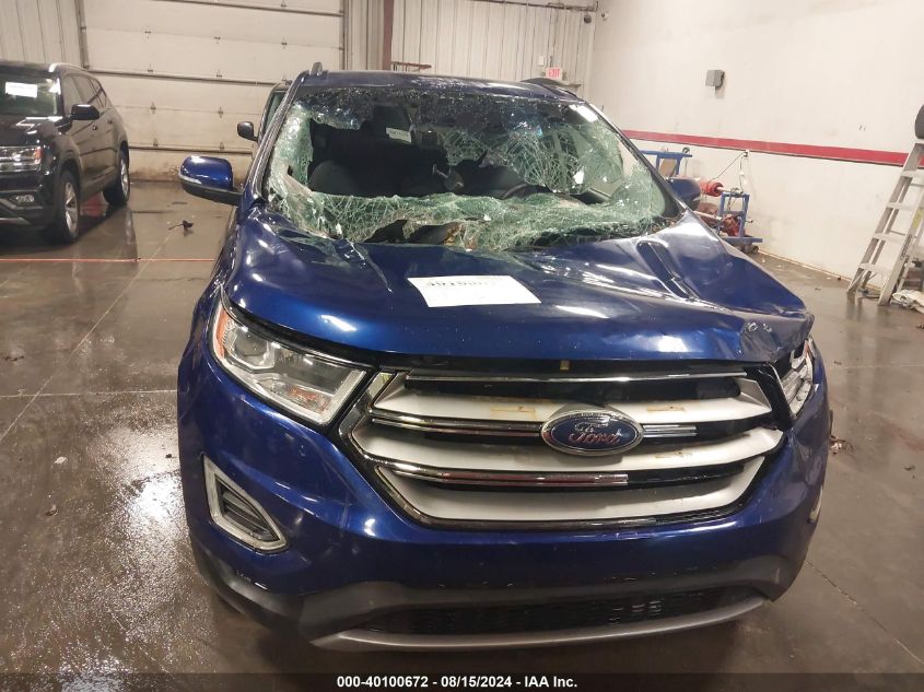 2015 Ford Edge Sel VIN: 2FMTK4J87FBB62178 Lot: 40100672