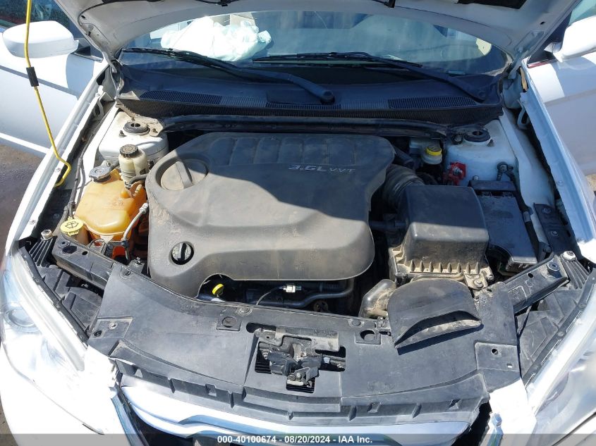 2012 Chrysler 200 Lx VIN: 1C3CCBAG3CN261730 Lot: 40100674