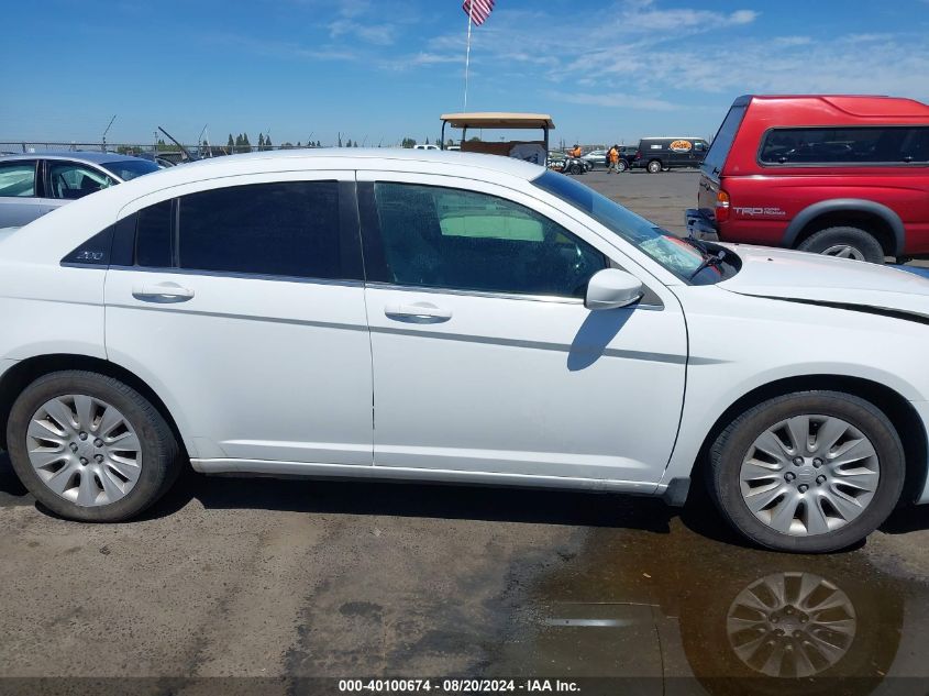 2012 Chrysler 200 Lx VIN: 1C3CCBAG3CN261730 Lot: 40100674