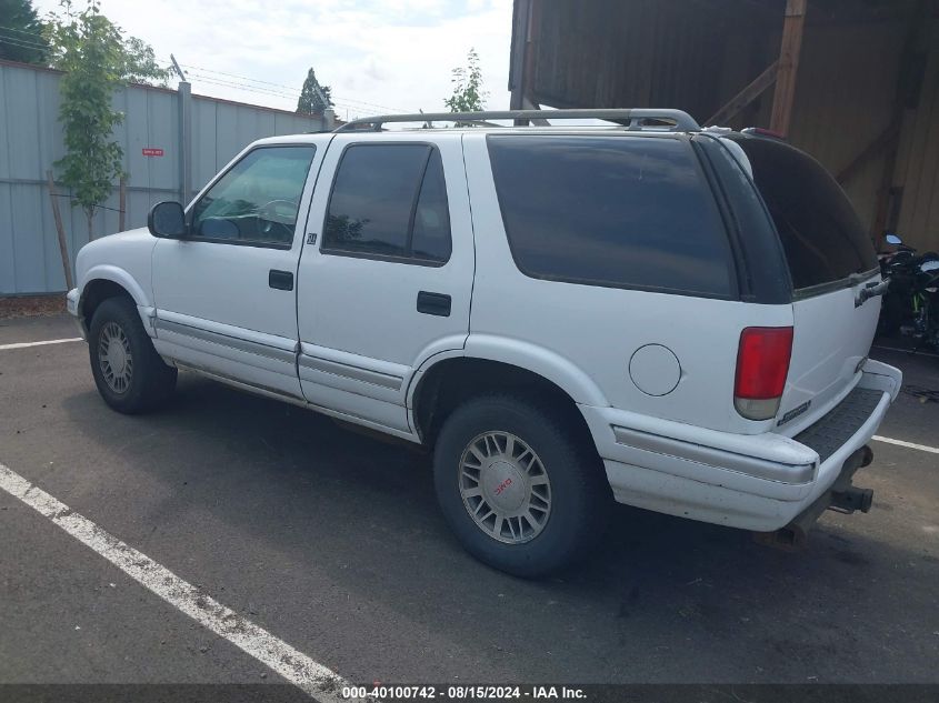 1997 GMC Jimmy Sls VIN: 1GKDT13W4V2560523 Lot: 40100742