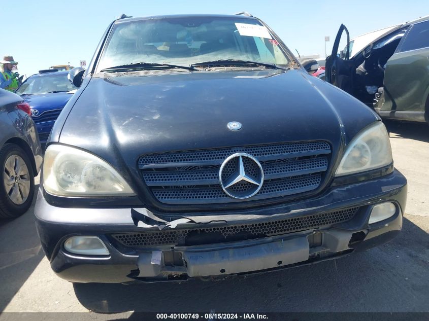 2003 Mercedes-Benz Ml 320 VIN: 4JGAB54E33A375103 Lot: 40100749