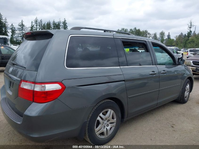 2007 Honda Odyssey Ex-L VIN: 5FNRL38617B462166 Lot: 40100844