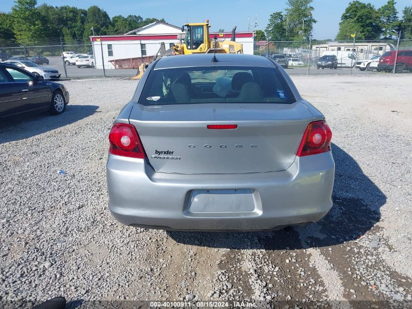 2013 Dodge Avenger Se VIN: 1C3CDZAB5DN665012 Lot: 40100911