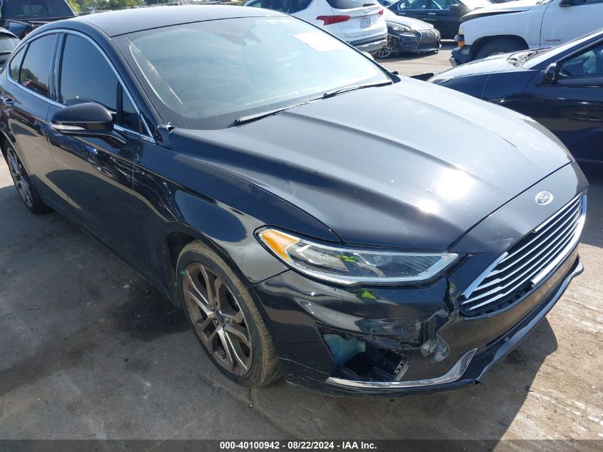 2019 Ford Fusion Sel VIN: 3FA6P0CD3KR182774 Lot: 40100942