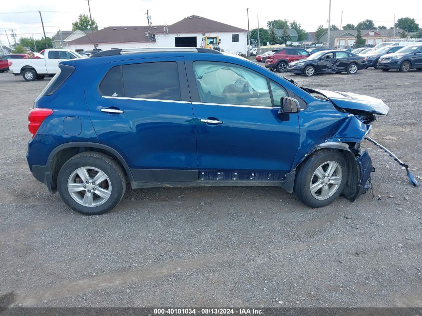 2019 Chevrolet Trax Lt VIN: 3GNCJLSBXKL209334 Lot: 40101034