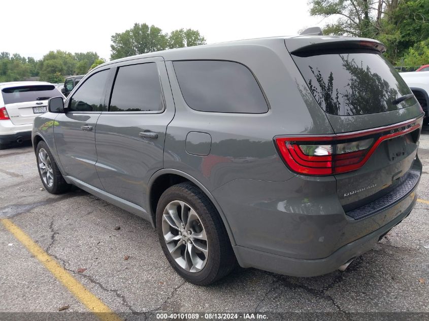 2020 Dodge Durango Gt Rwd VIN: 1C4RDHDG5LC172058 Lot: 40101089