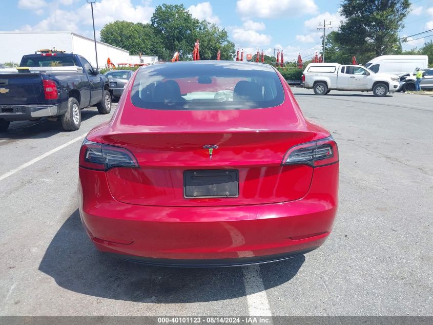 2023 Tesla Model 3 Rear-Wheel Drive VIN: 5YJ3E1EA8PF610987 Lot: 40101123