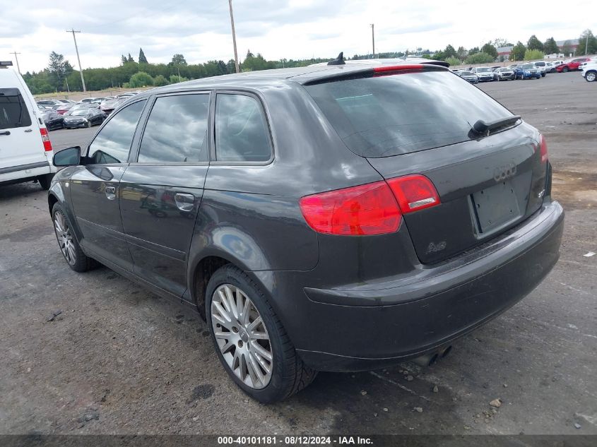 2007 Audi A3 2.0T VIN: WAUNF78P37A122237 Lot: 40101181