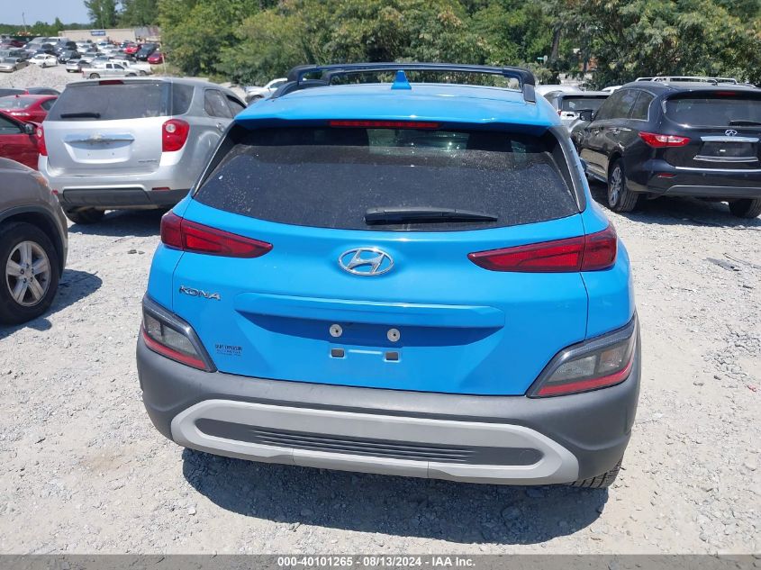 2022 Hyundai Kona Sel VIN: KM8K32AB4NU794427 Lot: 40101265