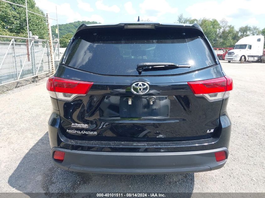 2019 Toyota Highlander Le Plus VIN: 5TDZZRFH4KS342632 Lot: 40101511