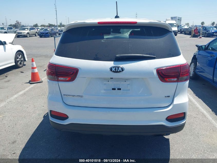 2019 Kia Sorento 3.3L Lx VIN: 5XYPGDA54KG485929 Lot: 40101518