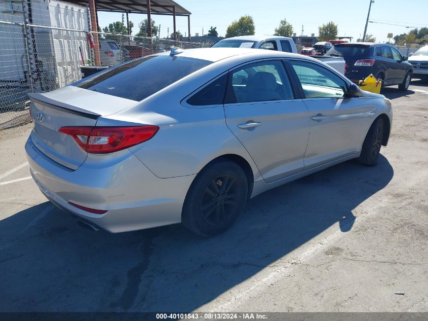 2016 Hyundai Sonata Se VIN: 5NPE24AFXGH265225 Lot: 40101543