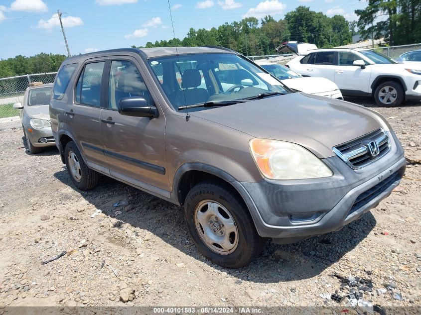 2004 Honda Cr-V Lx VIN: SHSRD68524U204491 Lot: 40101583