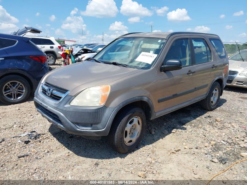 2004 Honda Cr-V Lx VIN: SHSRD68524U204491 Lot: 40101583