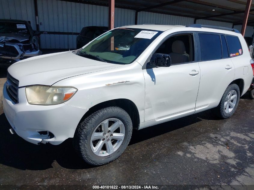 2008 Toyota Highlander VIN: JTEDS41A182048290 Lot: 40101622