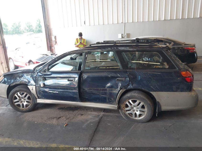 2002 Subaru Outback VIN: 4S3BH665627645205 Lot: 40101794