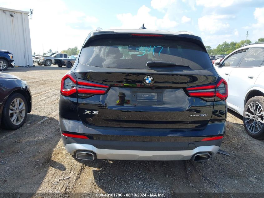 2024 BMW X3 xDrive30I VIN: 5UX53DP00R9T47068 Lot: 40101796