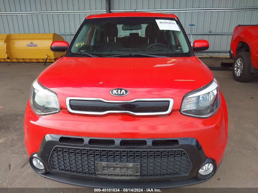 2016 Kia Soul + VIN: KNDJP3A51G7856968 Lot: 40101834