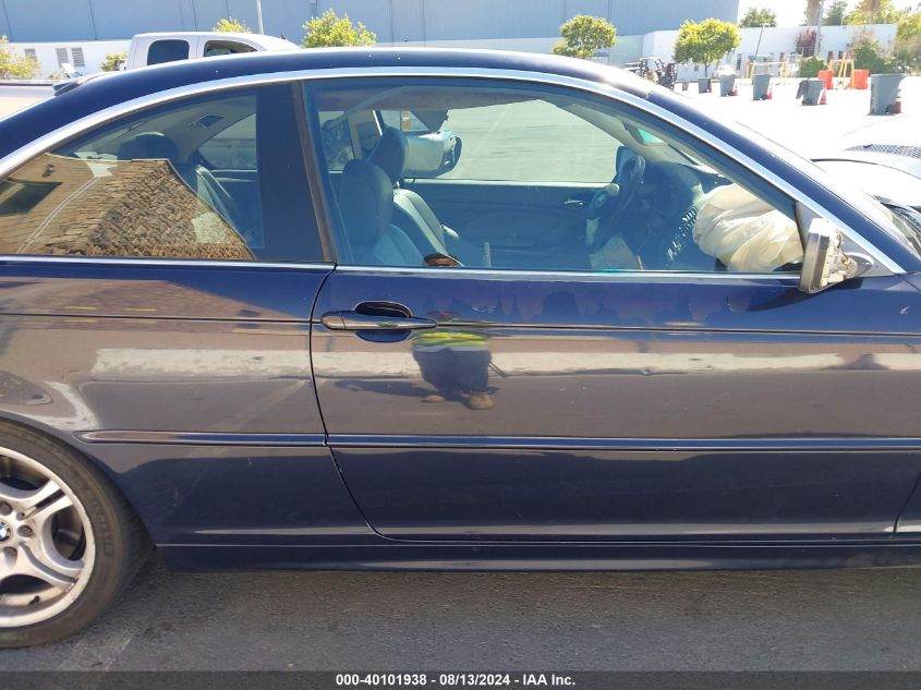 2001 BMW 330Ci VIN: WBABN53461JU20974 Lot: 40101938