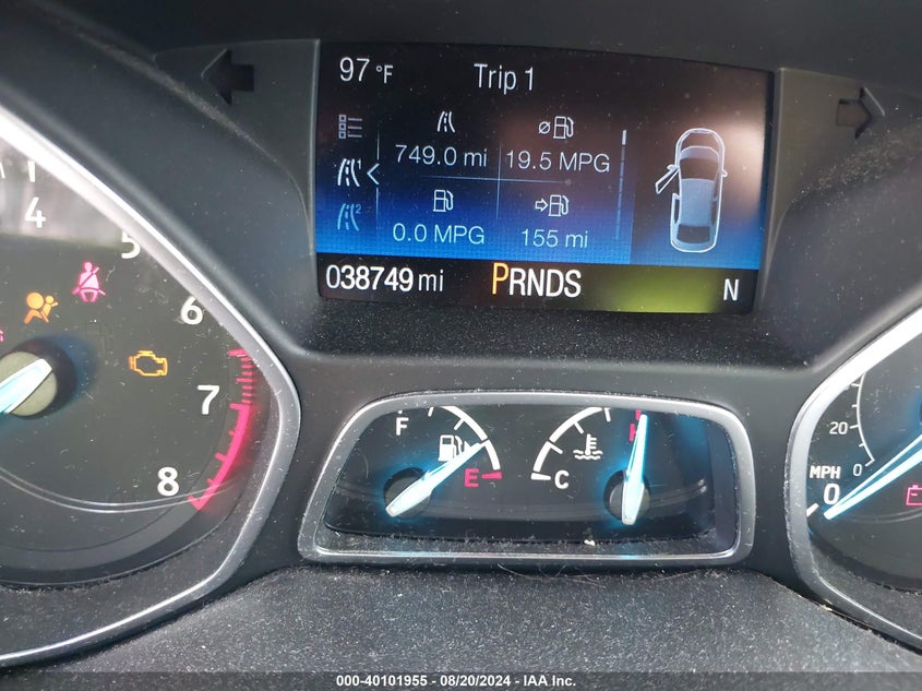 VIN 1FMCU0JD0HUE54865 2017 FORD ESCAPE TITANIUM