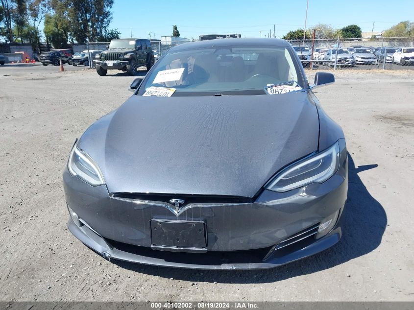 2018 Tesla Model S 100D/75D/P100D VIN: 5YJSA1E25JF291121 Lot: 40102002