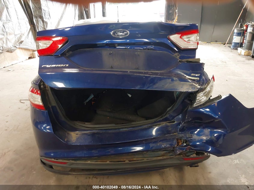 2016 Ford Fusion Se VIN: 1FA6P0HD5G5119291 Lot: 40102049