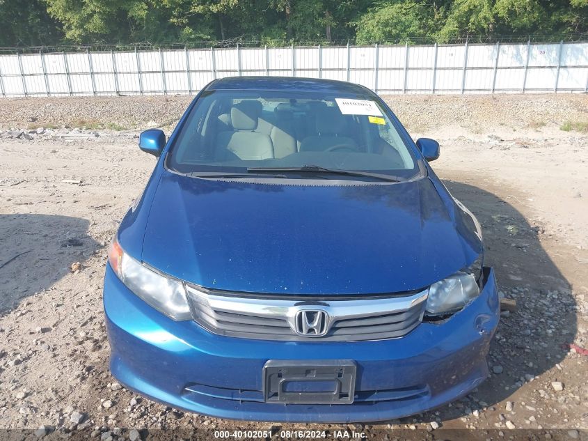 2012 Honda Civic Lx VIN: 2HGFB2F53CH550068 Lot: 40102051