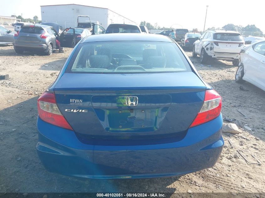 2012 Honda Civic Lx VIN: 2HGFB2F53CH550068 Lot: 40102051