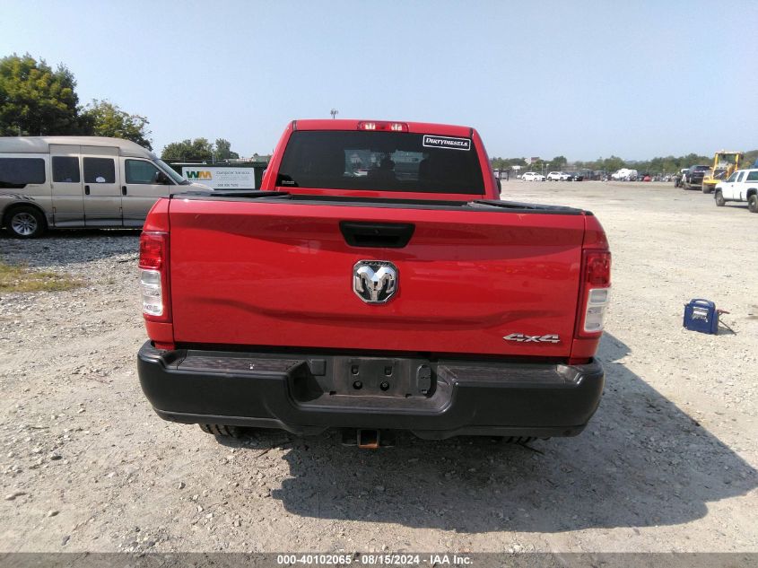 2022 Ram 2500 Tradesman 4X4 6'4 Box VIN: 3C6UR5CL8NG319909 Lot: 40102065