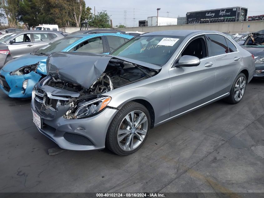 55SWF4JB1FU043318 2015 MERCEDES-BENZ C CLASS - Image 2