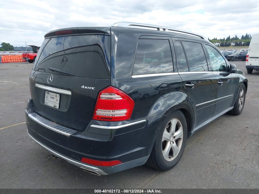 2012 Mercedes-Benz Gl 450 4Matic VIN: 4JGBF7BE2CA766587 Lot: 40102172