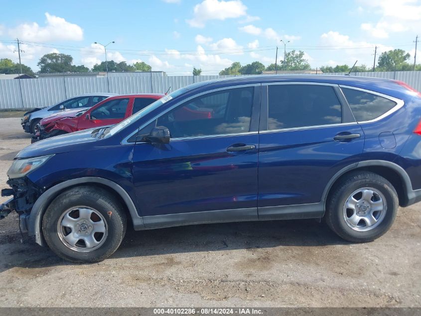 2015 Honda Cr-V Lx VIN: 3CZRM3H38FG712010 Lot: 40102286