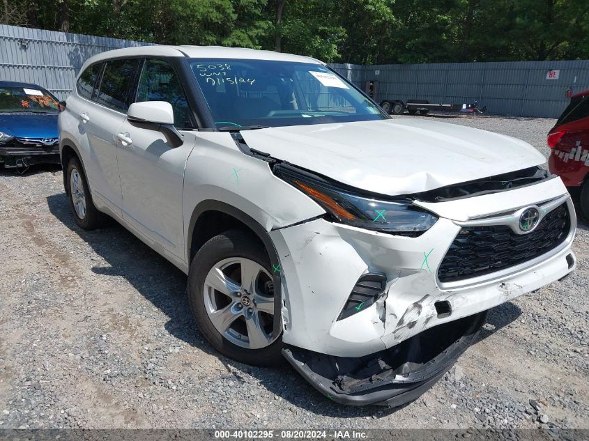 2022 Toyota Highlander L VIN: 5TDCZRBH0NS565038 Lot: 40102295