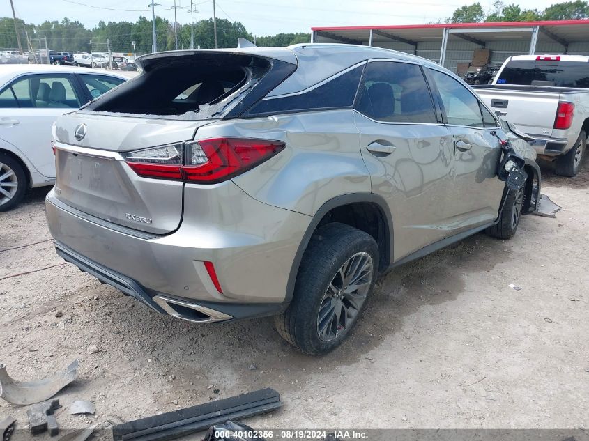 2017 Lexus Rx 350 F Sport VIN: 2T2ZZMCA1HC058804 Lot: 40102356