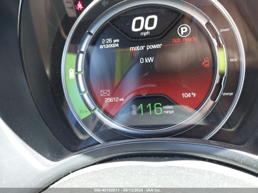 2017 Fiat 500E Battery Electric VIN: 3C3CFFGE9HT611650 Lot: 40102511