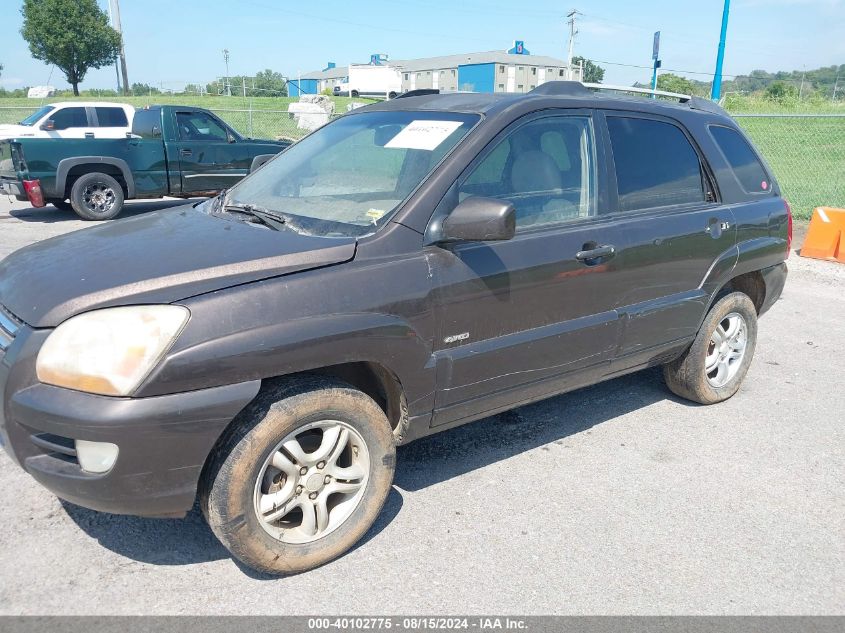 2007 Kia Sportage Ex V6 VIN: KNDJE723477449978 Lot: 40102775