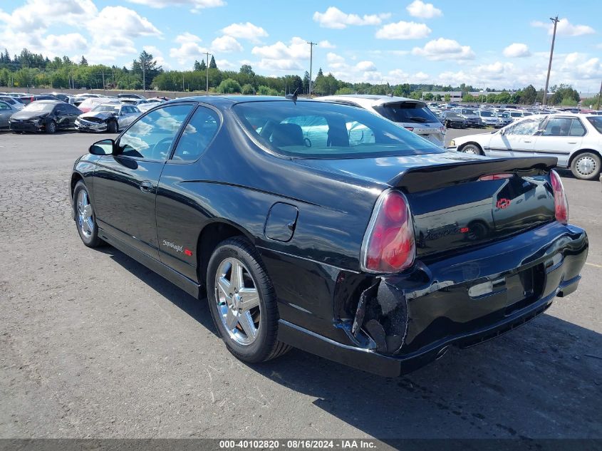 2005 Chevrolet Monte Carlo Supercharged Ss VIN: 2G1WZ151259300894 Lot: 40102820