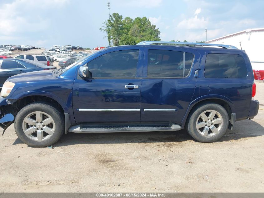 2010 Nissan Armada Platinum VIN: 5N1BA0NF4AN618781 Lot: 40102887